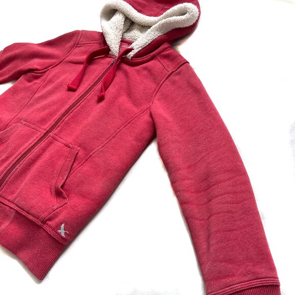 Eddie Bauer sherpa hoodie zip sweatshirt, womens small - Picture 4 of 15